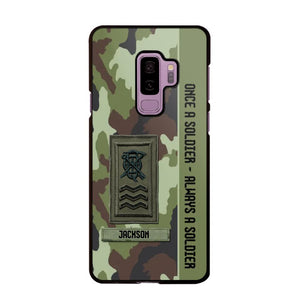 Personalized Irish Soldier/ Veteran Once A Soldier Always A Soldier Camo Phonecase 3D Printed QTDT1001