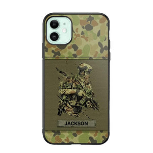 Personalized Australian Soldier/ Veteran Camo Phonecase 3D Printed 23JAN-HY10