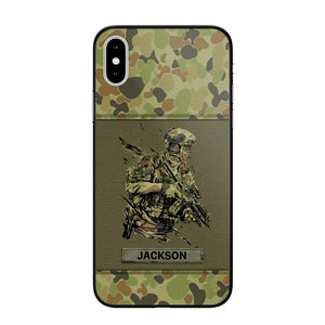 Personalized Australian Soldier/ Veteran Camo Phonecase 3D Printed 23JAN-HY10