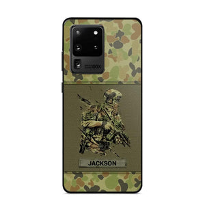 Personalized Australian Soldier/ Veteran Camo Phonecase 3D Printed 23JAN-HY10