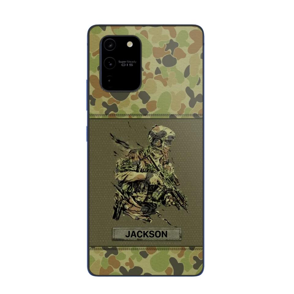 Personalized Australian Soldier/ Veteran Camo Phonecase 3D Printed 23JAN-HY10