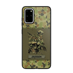 Personalized Australian Soldier/ Veteran Camo Phonecase 3D Printed 23JAN-HY10