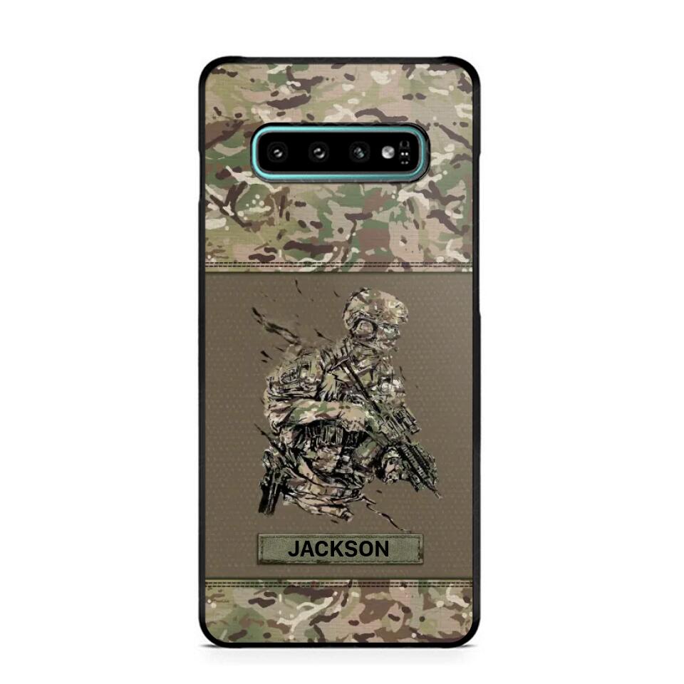 Personalized UK Soldier/ Veteran Camo Phonecase 3D Printed 23JAN-HY10