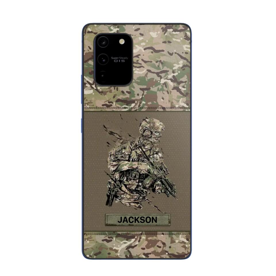 Personalized UK Soldier/ Veteran Camo Phonecase 3D Printed 23JAN-HY10