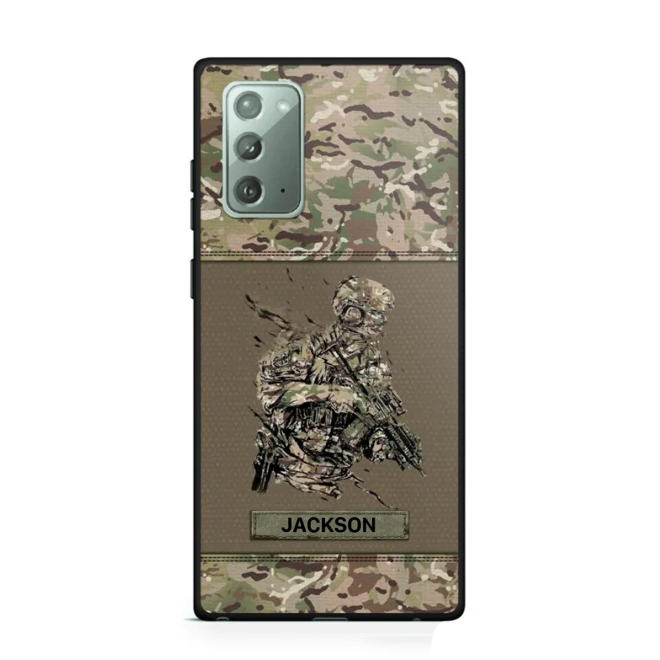 Personalized UK Soldier/ Veteran Camo Phonecase 3D Printed 23JAN-HY10