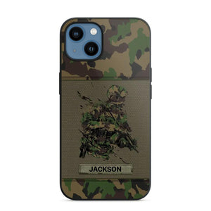 Personalized Swiss Soldier/ Veteran Camo Phonecase 3D Printed 23JAN-HY10