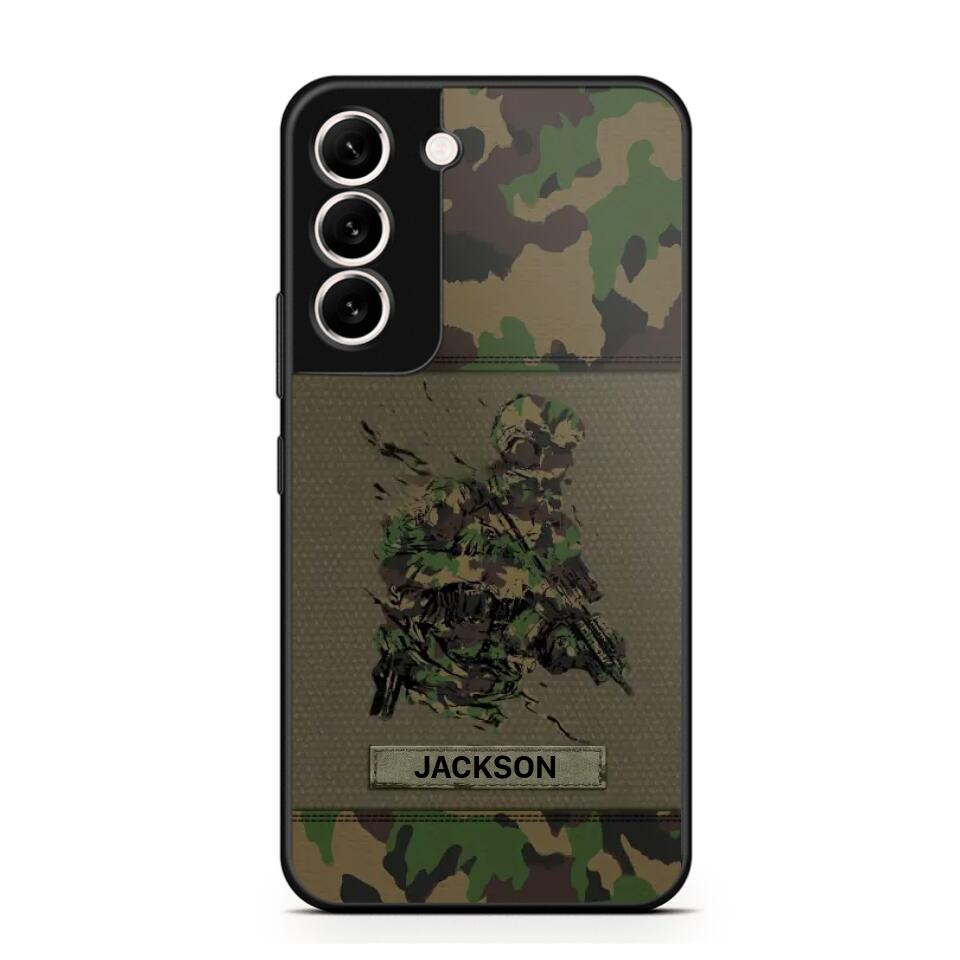 Personalized Swiss Soldier/ Veteran Camo Phonecase 3D Printed 23JAN-HY10