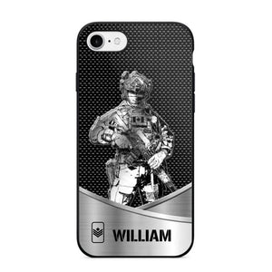 Personalized Canadian Soldier/ Veteran Rank Camo Phonecase 3D Printed 23JAN-DT10