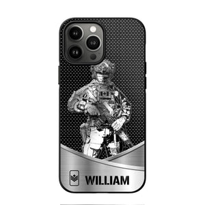 Personalized Canadian Soldier/ Veteran Rank Camo Phonecase 3D Printed 23JAN-DT10