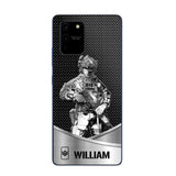 Personalized Canadian Soldier/ Veteran Rank Camo Phonecase 3D Printed 23JAN-DT10