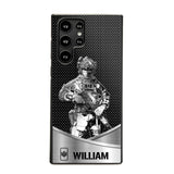 Personalized Canadian Soldier/ Veteran Rank Camo Phonecase 3D Printed 23JAN-DT10