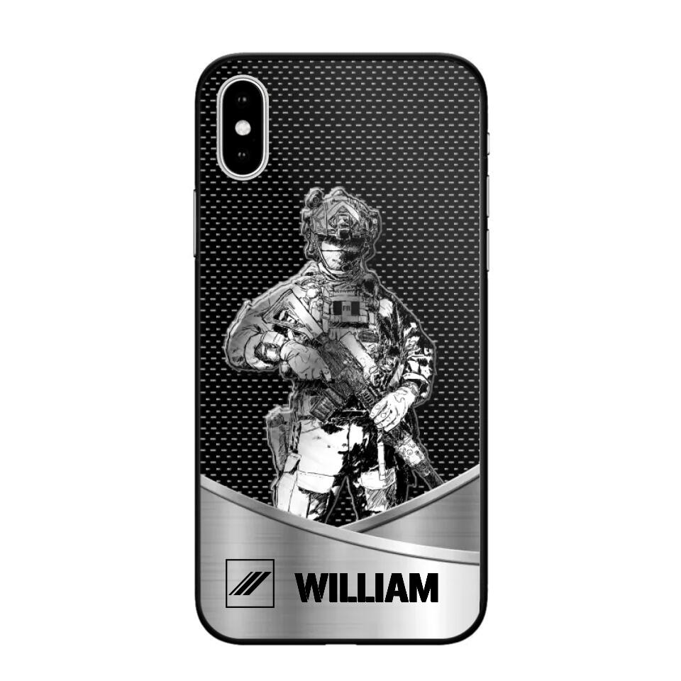 Personalized France Soldier/ Veteran Rank Camo Phonecase 3D Printed 23JAN-DT10