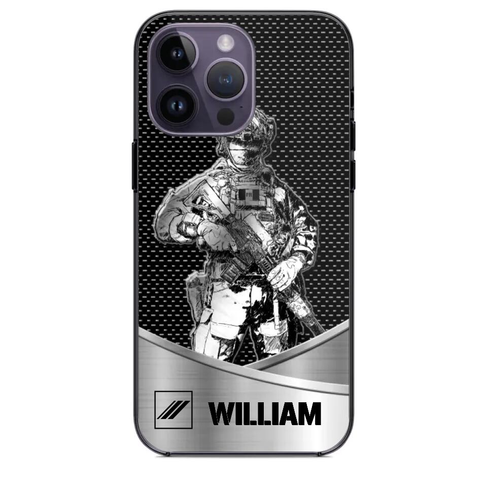 Personalized France Soldier/ Veteran Rank Camo Phonecase 3D Printed 23JAN-DT10