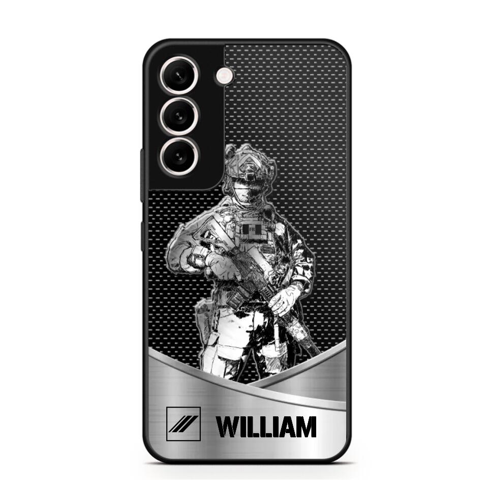 Personalized France Soldier/ Veteran Rank Camo Phonecase 3D Printed 23JAN-DT10