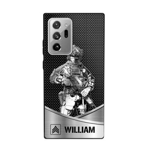 Personalized US Soldier/ Veteran Rank Camo Phonecase 3D Printed 23JAN-DT10