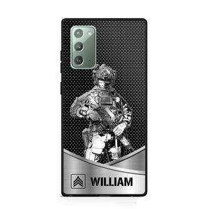 Personalized US Soldier/ Veteran Rank Camo Phonecase 3D Printed 23JAN-DT10