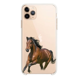 Personalized Horse Lover Transparent Silicone Phone Case 22JAN-VD10