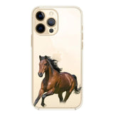 Personalized Horse Lover Transparent Silicone Phone Case 22JAN-VD10