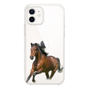 Personalized Horse Lover Transparent Silicone Phone Case 22JAN-VD10