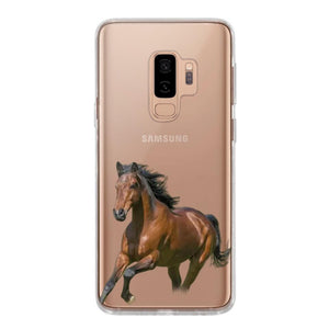 Personalized Horse Lover Transparent Silicone Phone Case 22JAN-VD10