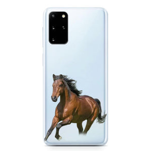 Personalized Horse Lover Transparent Silicone Phone Case 22JAN-VD10