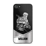 Personalized Soldier/ Veteran Phonecase 3D Printed 23JAN-HY11