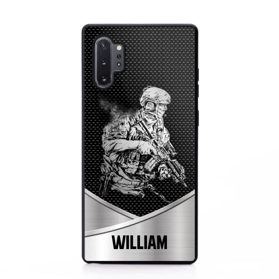 Personalized Soldier/ Veteran Phonecase 3D Printed 23JAN-HY11