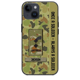 Personalized Australian Soldier/ Veteran Once A Soldier Always A Soldier Phonecase 3D Printed QTDT1101