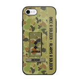 Personalized Australian Soldier/ Veteran Once A Soldier Always A Soldier Phonecase 3D Printed QTDT1101