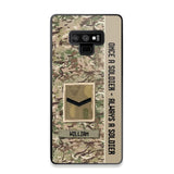 Personalized UK Soldier/ Veteran Once A Soldier Always A Soldier Phonecase 3D Printed QTDT1101