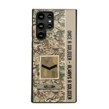 Personalized UK Soldier/ Veteran Once A Soldier Always A Soldier Phonecase 3D Printed QTDT1101