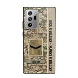 Personalized UK Soldier/ Veteran Once A Soldier Always A Soldier Phonecase 3D Printed QTDT1101