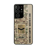 Personalized UK Soldier/ Veteran Once A Soldier Always A Soldier Phonecase 3D Printed QTDT1101