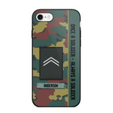 Personalized Belgium Soldier/ Veteran Once A Soldier Always A Soldier Phonecase 3D Printed QTDT1101