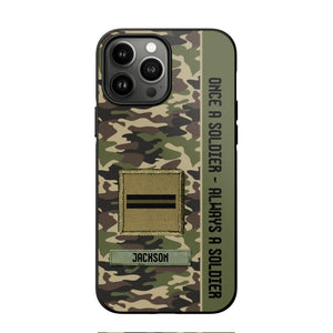 Personalized French Soldier/ Veteran Once A Soldier Always A Soldier Phonecase 3D Printed QTDT1101