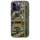 Personalized French Soldier/ Veteran Once A Soldier Always A Soldier Phonecase 3D Printed QTDT1101