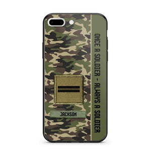 Personalized French Soldier/ Veteran Once A Soldier Always A Soldier Phonecase 3D Printed QTDT1101