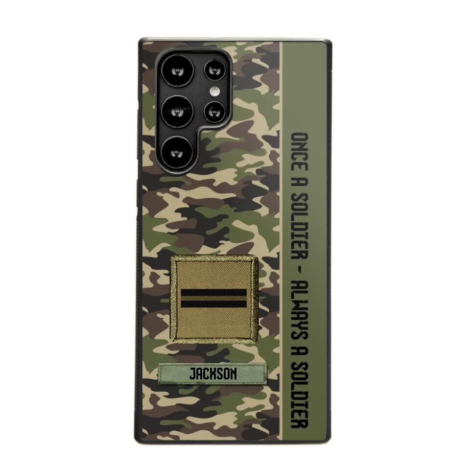 Personalized French Soldier/ Veteran Once A Soldier Always A Soldier Phonecase 3D Printed QTDT1101