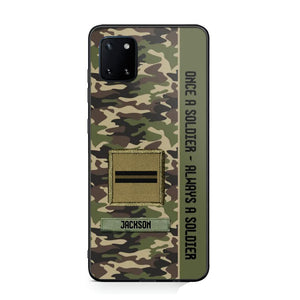 Personalized French Soldier/ Veteran Once A Soldier Always A Soldier Phonecase 3D Printed QTDT1101