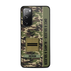 Personalized French Soldier/ Veteran Once A Soldier Always A Soldier Phonecase 3D Printed QTDT1101