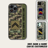 Personalized French Soldier/ Veteran Once A Soldier Always A Soldier Phonecase 3D Printed QTDT1101