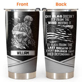 Personalized US Veteran/Soldier Tumbler 20Oz Printed 23JAN-HQ12