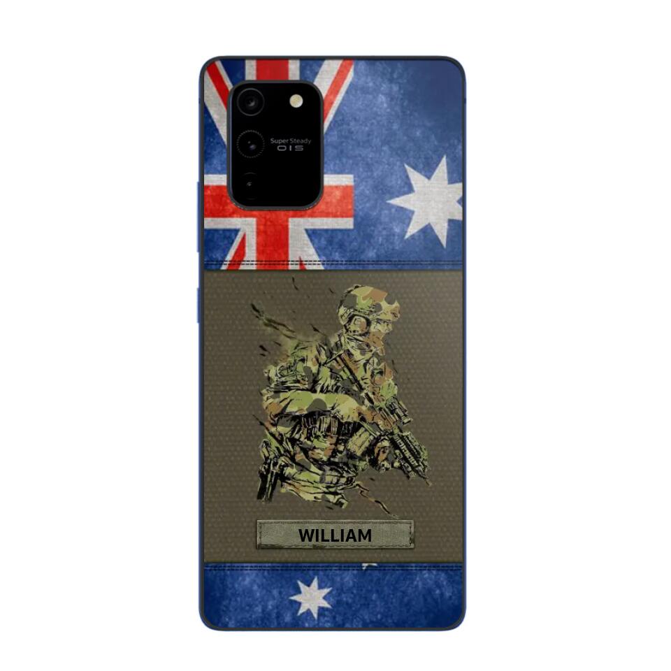 Personalized Australian Soldier/ Veteran Phonecase 3D Printed 23JAN-HY13