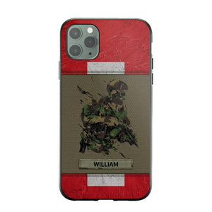 Personalized Swiss Soldier/ Veteran Phonecase 3D Printed 23JAN-HY13