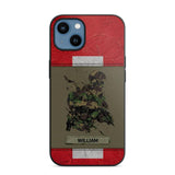 Personalized Swiss Soldier/ Veteran Phonecase 3D Printed 23JAN-HY13