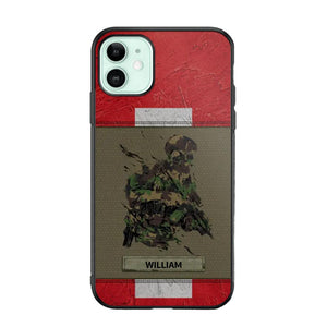 Personalized Swiss Soldier/ Veteran Phonecase 3D Printed 23JAN-HY13