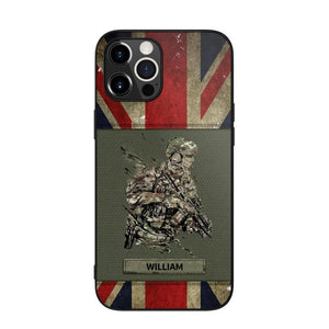 Personalized UK Soldier/ Veteran Phonecase 3D Printed 23JAN-HY13