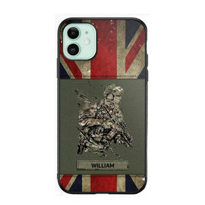 Personalized UK Soldier/ Veteran Phonecase 3D Printed 23JAN-HY13