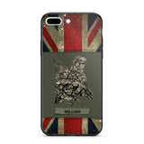 Personalized UK Soldier/ Veteran Phonecase 3D Printed 23JAN-HY13