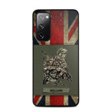 Personalized UK Soldier/ Veteran Phonecase 3D Printed 23JAN-HY13